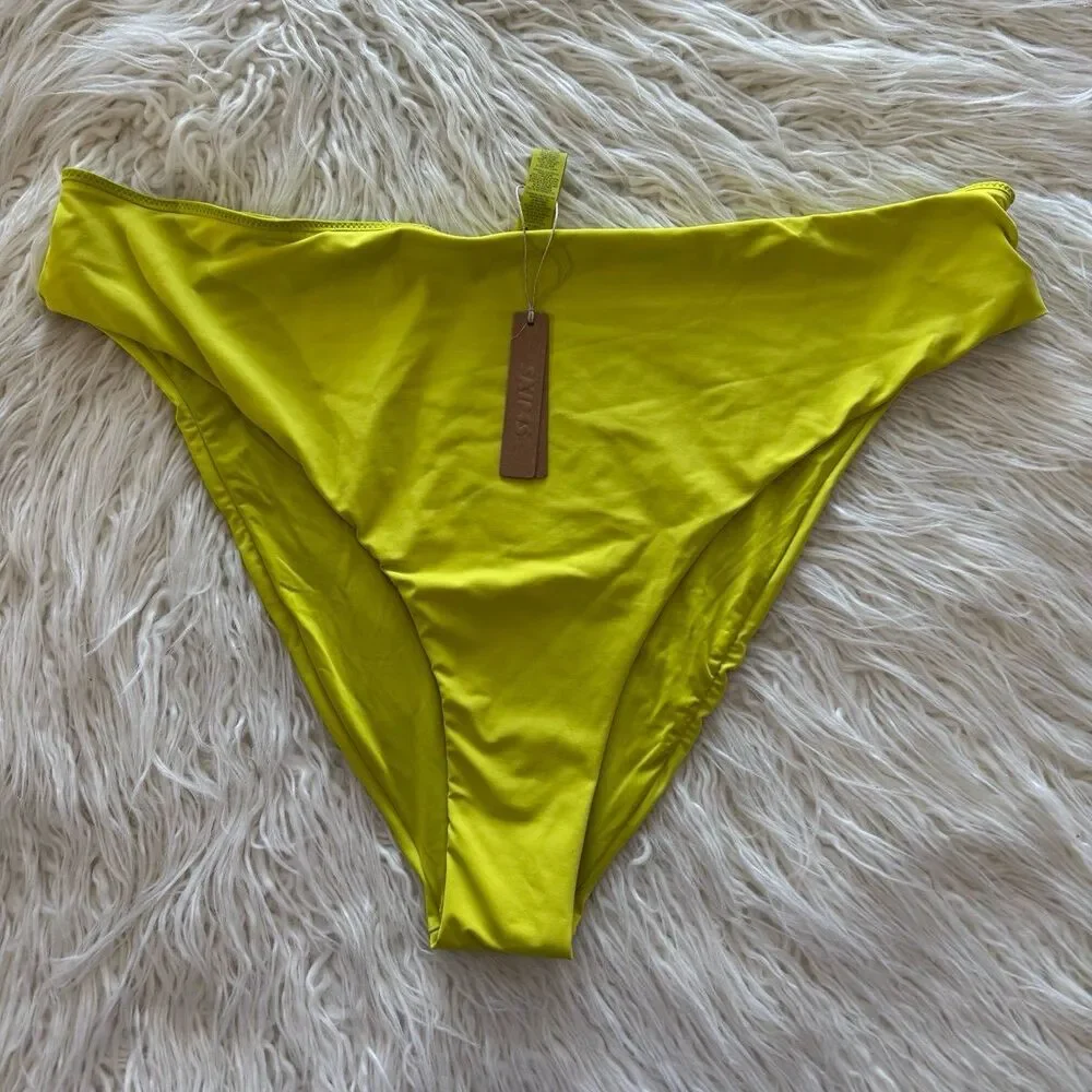 Skims Signature Swim Mid Waist Bottom Citrus Size 4X